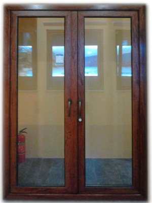 甲乙级对开断桥铝防火门