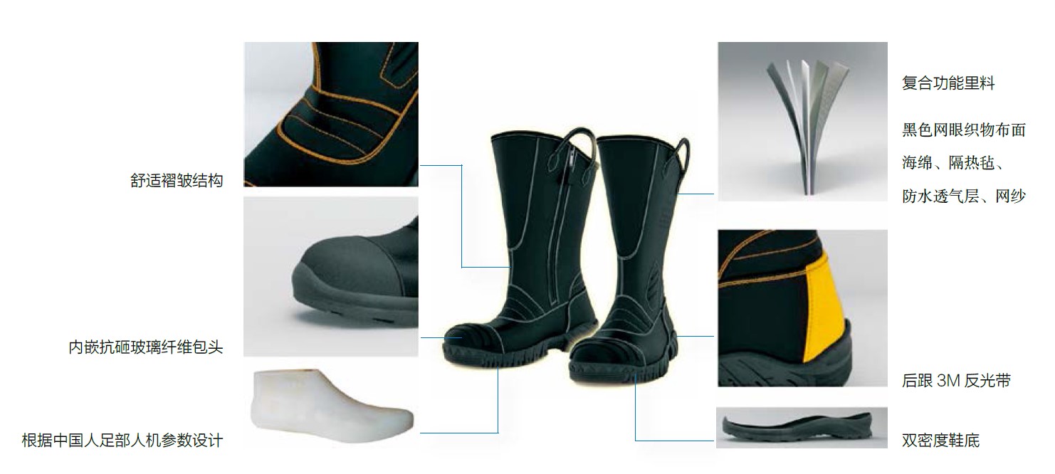 消防员灭火防护靴