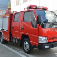国六蓝牌江铃1吨水罐消防车
