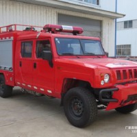 国六蓝牌北汽勇士越野水雾消防车
