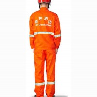 桔红阻燃扑火服
