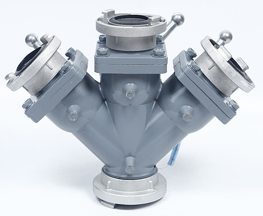 消防用分水器内扣式二分水三分水2.5寸止水器快插式防漏水