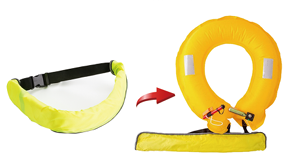 充气式救生腰带